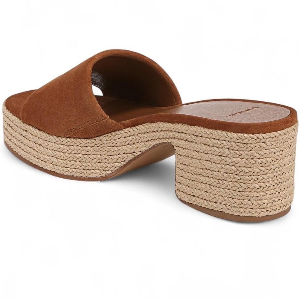Vince Platform Brown Suede Sandals‎ - Picture 7 of 11